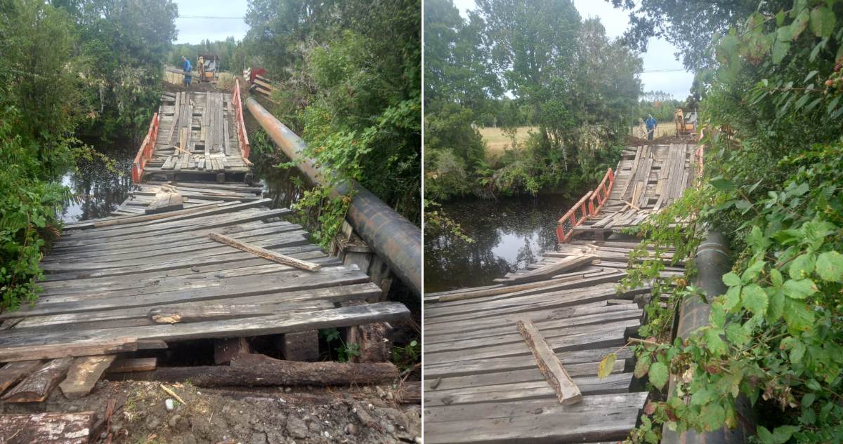 Informe de contraloría reveló grave rezago en la mantención de todos los puentes en la Región de Los Lagos